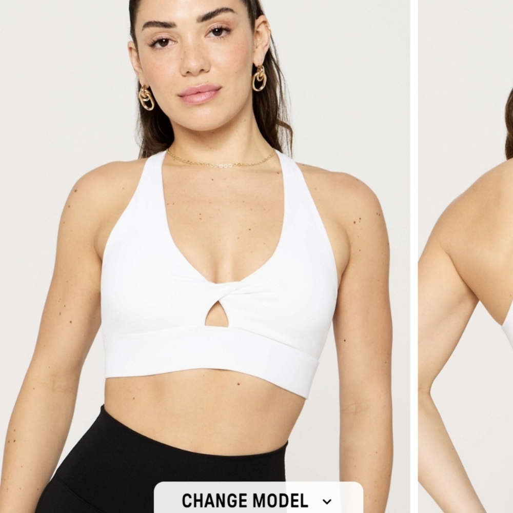 Fabletics White Sports Bra